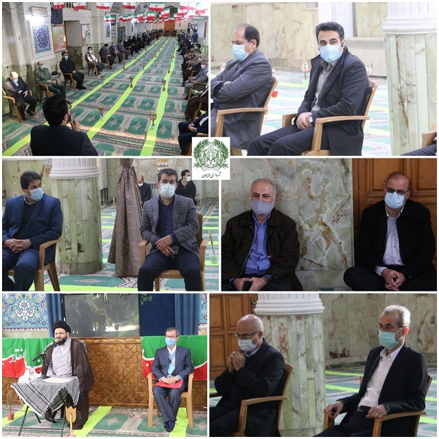 دیدار مسولان شهرستان لاهیجان با امام جمعه در نخستین روز دهه مبارک فجر
